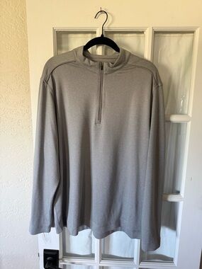 Greg Norman Collection Light Gray Quarter-Zip Pullover